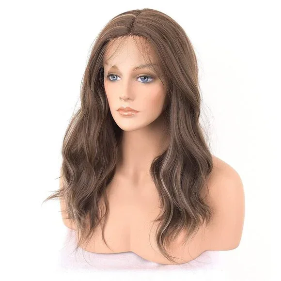 Brown Hair With Highlights Lace Front Wigs